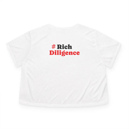 Rich Diligence Women's Flowy Cropped Tee