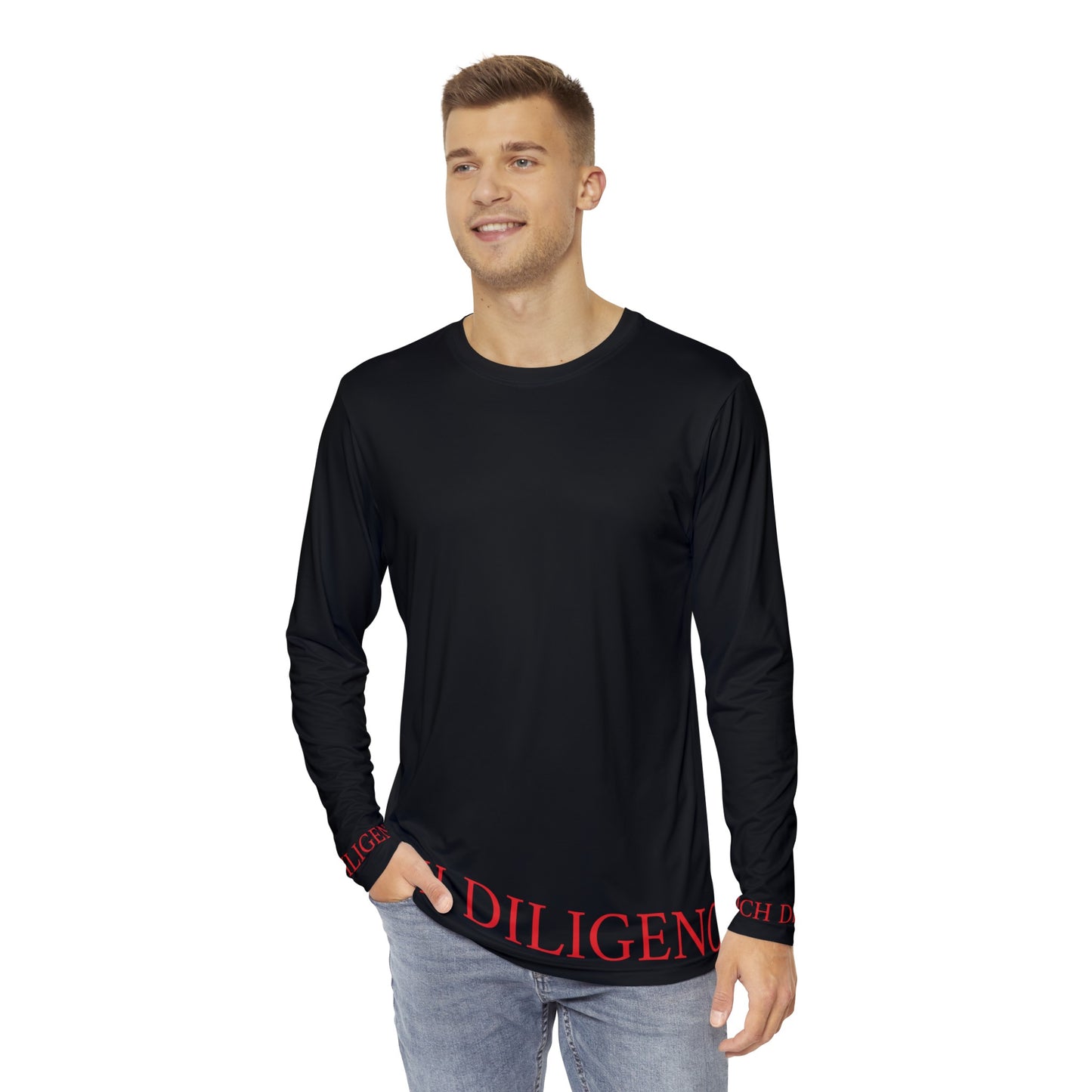 Rich Diligence Men's Long Sleeve Shirt (AOP)