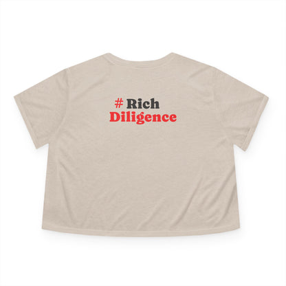 Rich Diligence Women's Flowy Cropped Tee