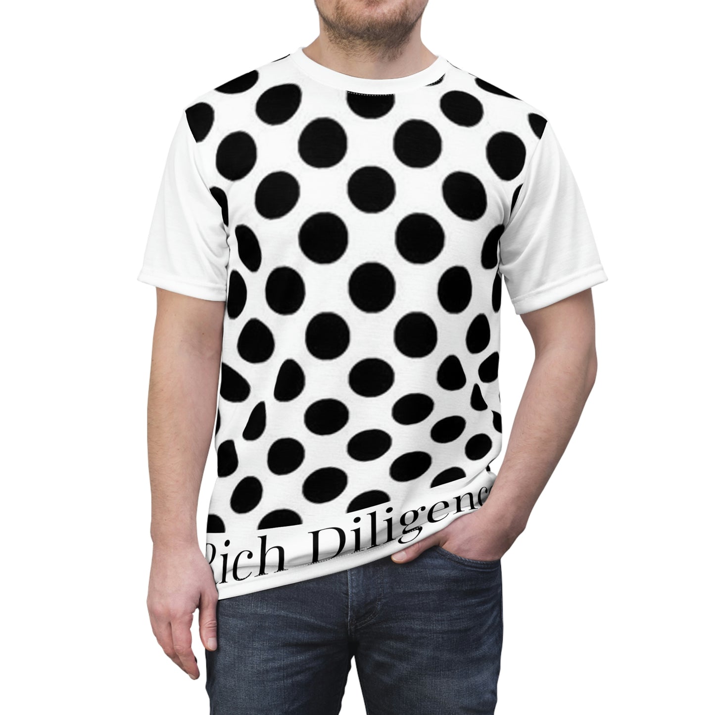 Rich Diligence unisex AOP Cut & Sew Tee